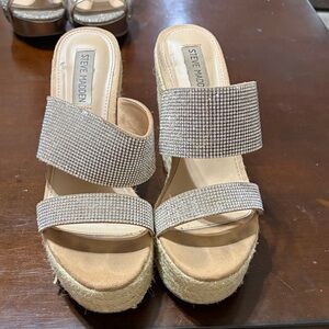 Steve Madden Women's Gold Platform Sandals